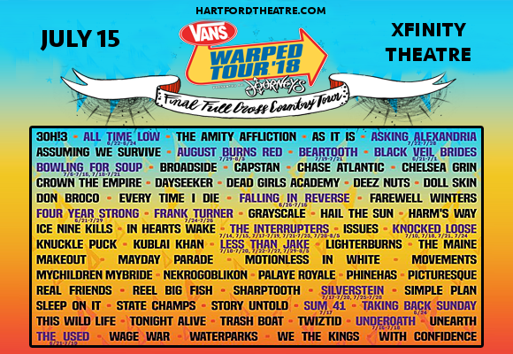 lineup warped tour 2019