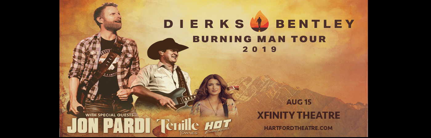 Dierks Bentley, Jon Pardi & Tenille Townes at Xfinity Theatre