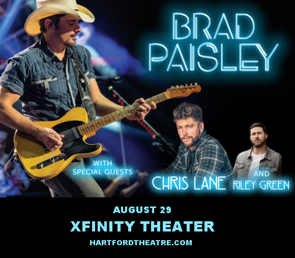 Brad Paisley, Chris Lane & Riley Green at Xfinity Theatre