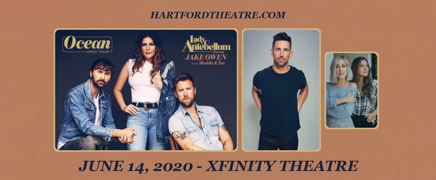 Lady Antebellum, Jake Owen & Maddie and Tae at Xfinity Theatre tickets Lady Antebellum, Jake Owen & Maddie and Tae at Xfinity Theatre