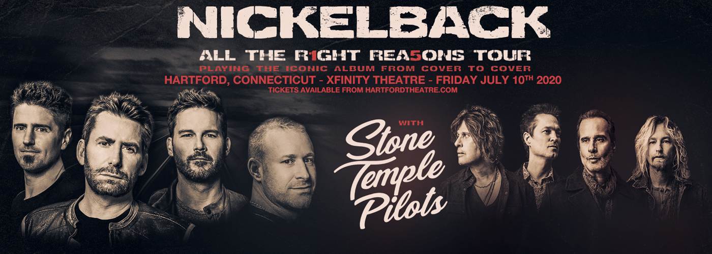 Nickelback, Stone Temple Pilots & Tyler Bryant and The Shakedown [CANCELLED] at Xfinity Theatre