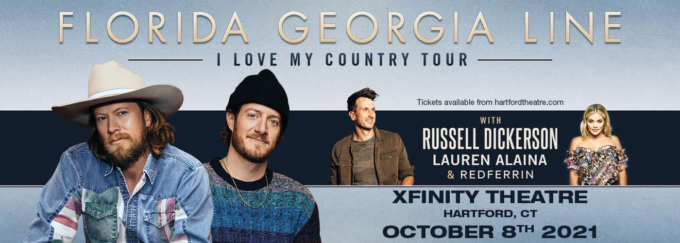 Florida Georgia Line: I Love My Country Tour at Xfinity Theatre tickets Florida Georgia Line: I Love My Country Tour at Xfinity Theatre