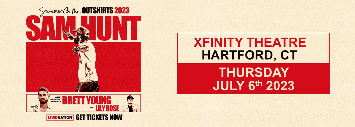 Sam Hunt, Bretty Young & Lily Rose at Xfinity Theatre