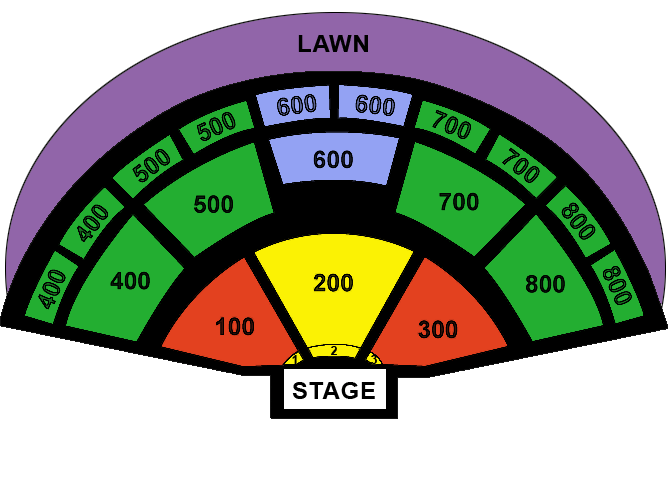 XFINITY theatre seating chart